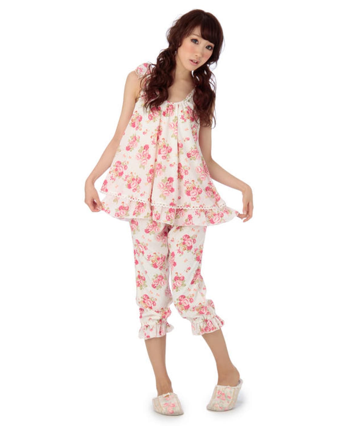 리즈리사 Chambre a couche 샘플 플로럴 캐미 오프화이트 상품이미지2