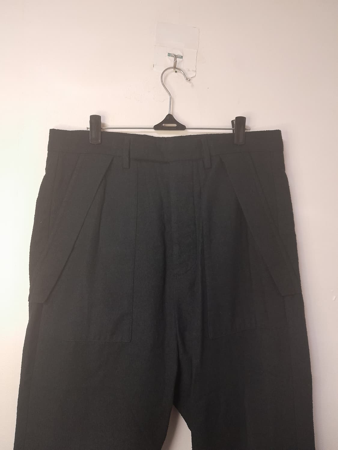 릭오웬스 블랙 면나일론 크롭팬츠 46/30"~31" 상품이미지2