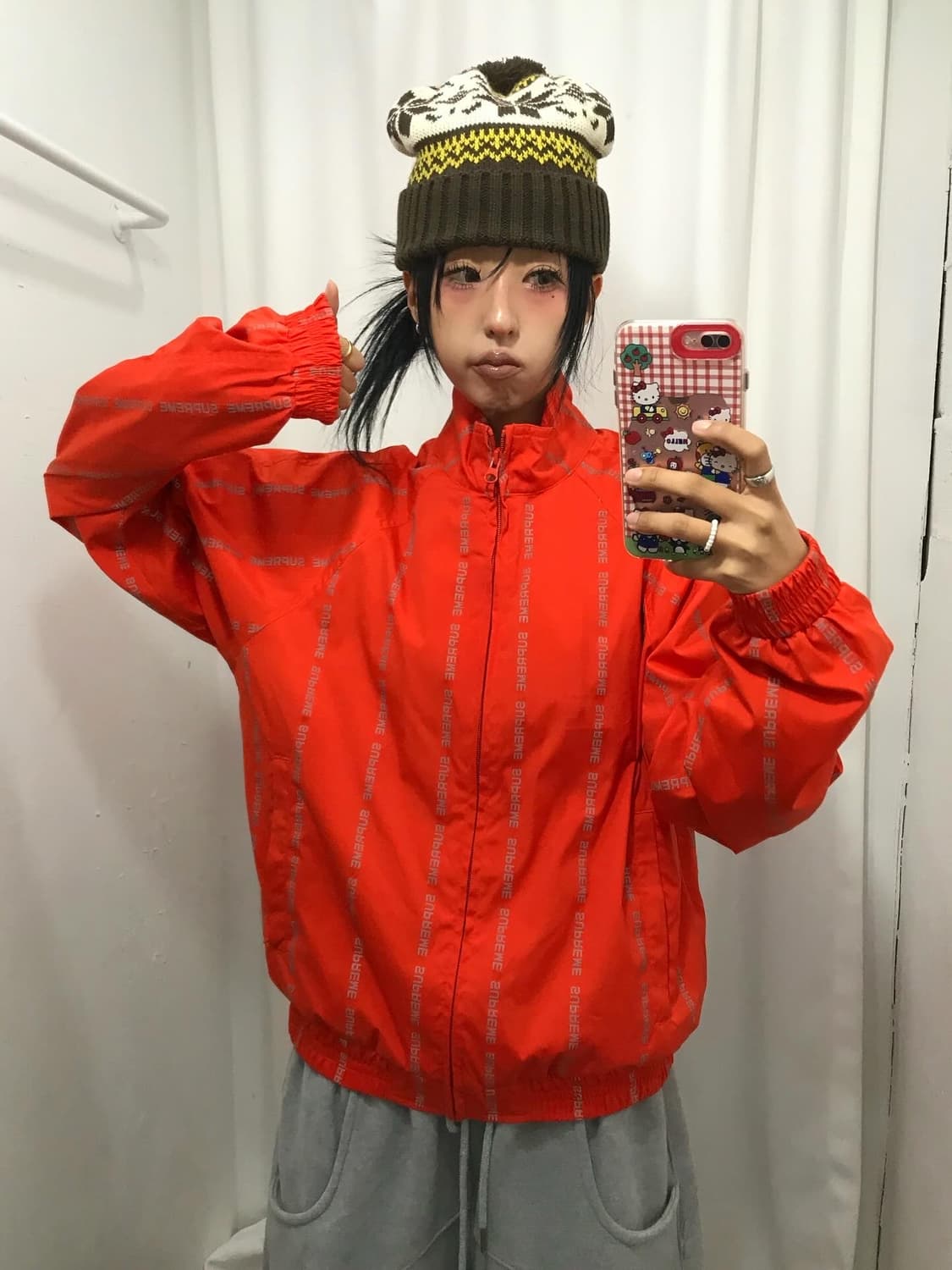 Supreme Reflective Text Track JK - 18Fw 상품이미지5