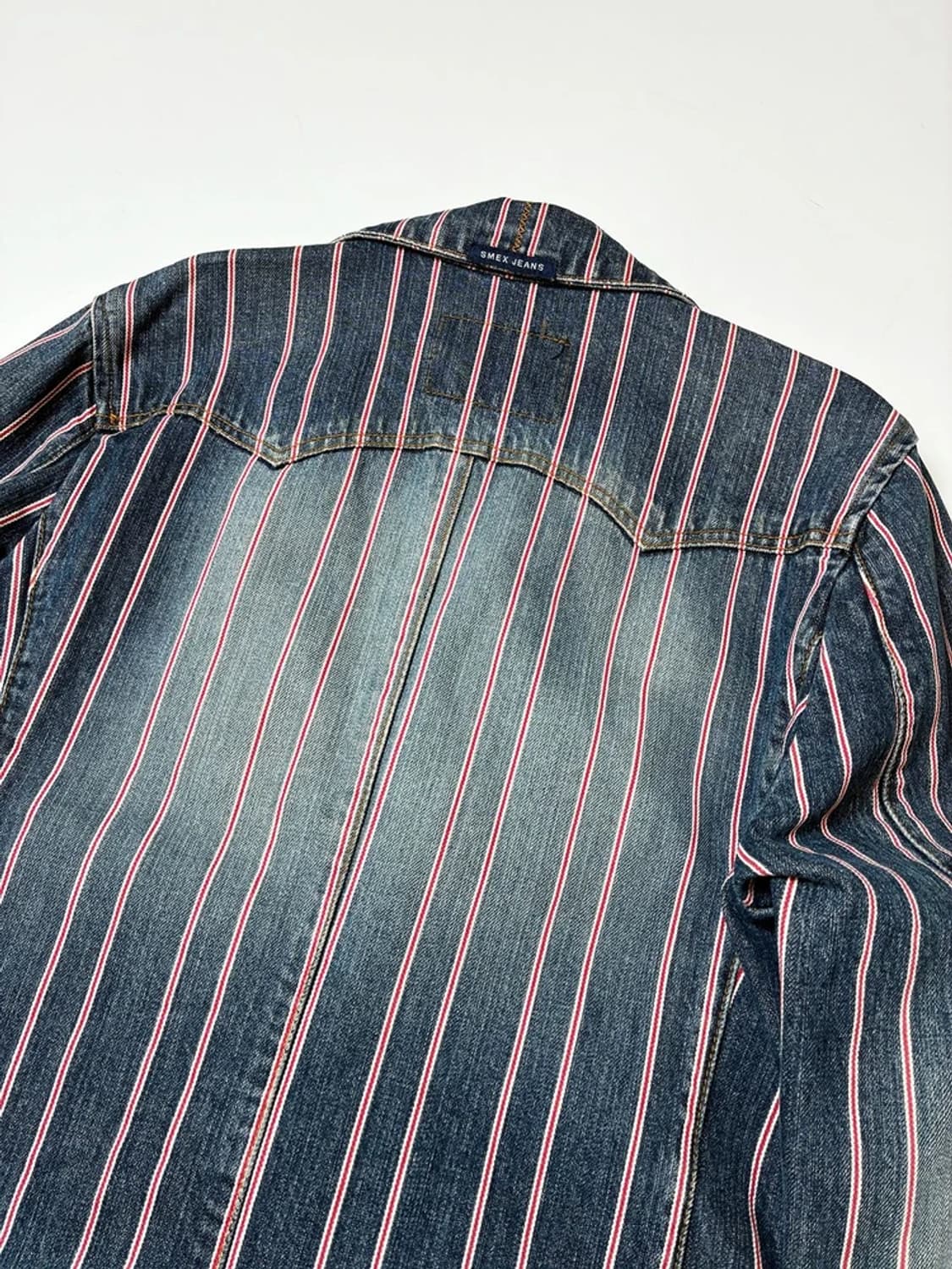 Selected 00's 데님 인디고 스트라이프 자켓 PN9507 상품이미지5