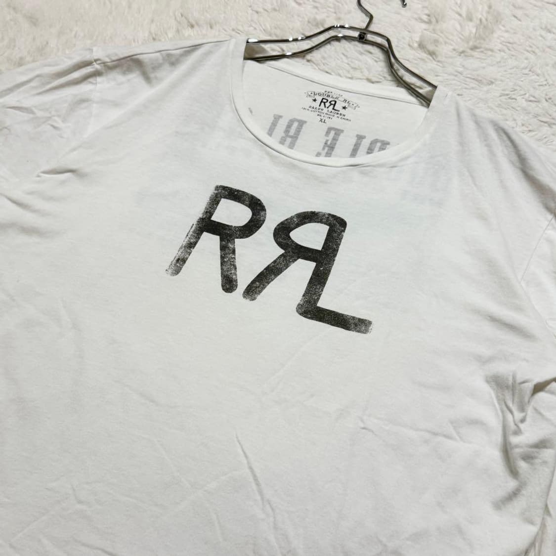 RRL 더블알엘 Union of Craft 이글 그래픽 티셔츠 화이트 상품이미지4