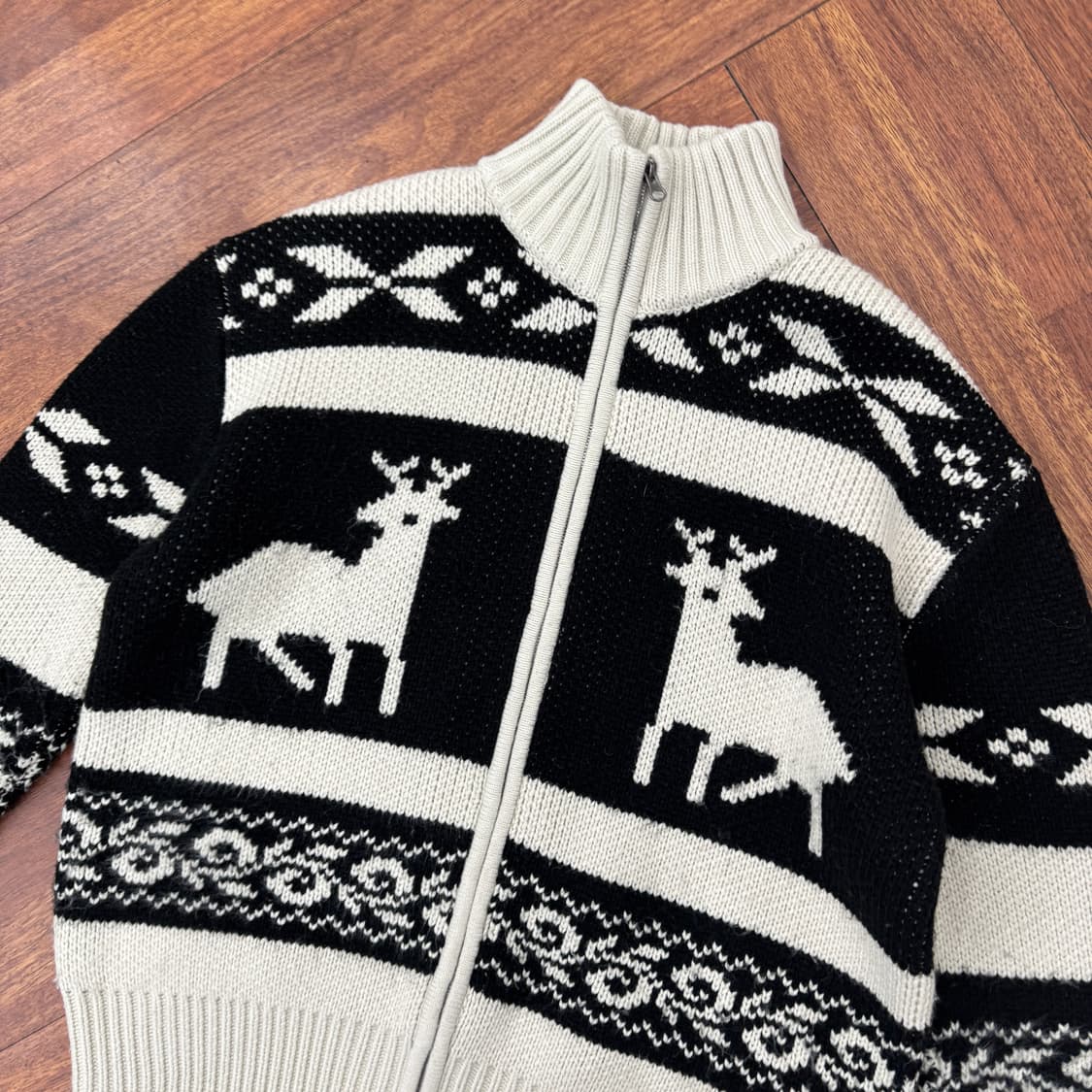 FREE 레더리 노르딕 투웨이 니트 집업  상품이미지2