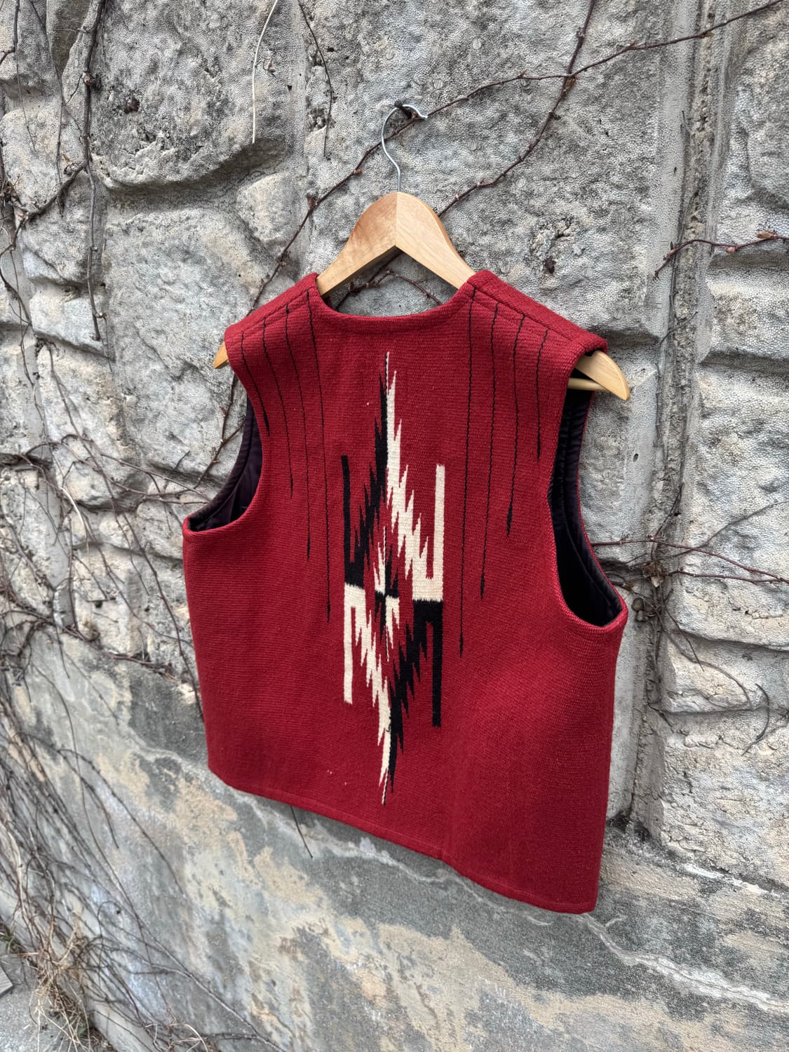 90s 센티넬라 빈티지 올드라벨 핸드 우븐 울 오르테가 치마요 베스트 상품이미지4