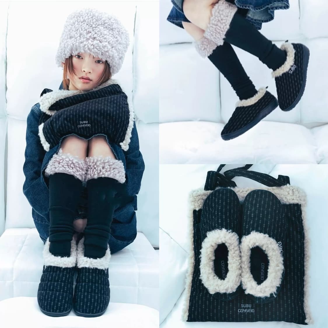 코이세이오 스부 스너그 패딩 슈즈 + 가방 subu 수부 상품이미지1