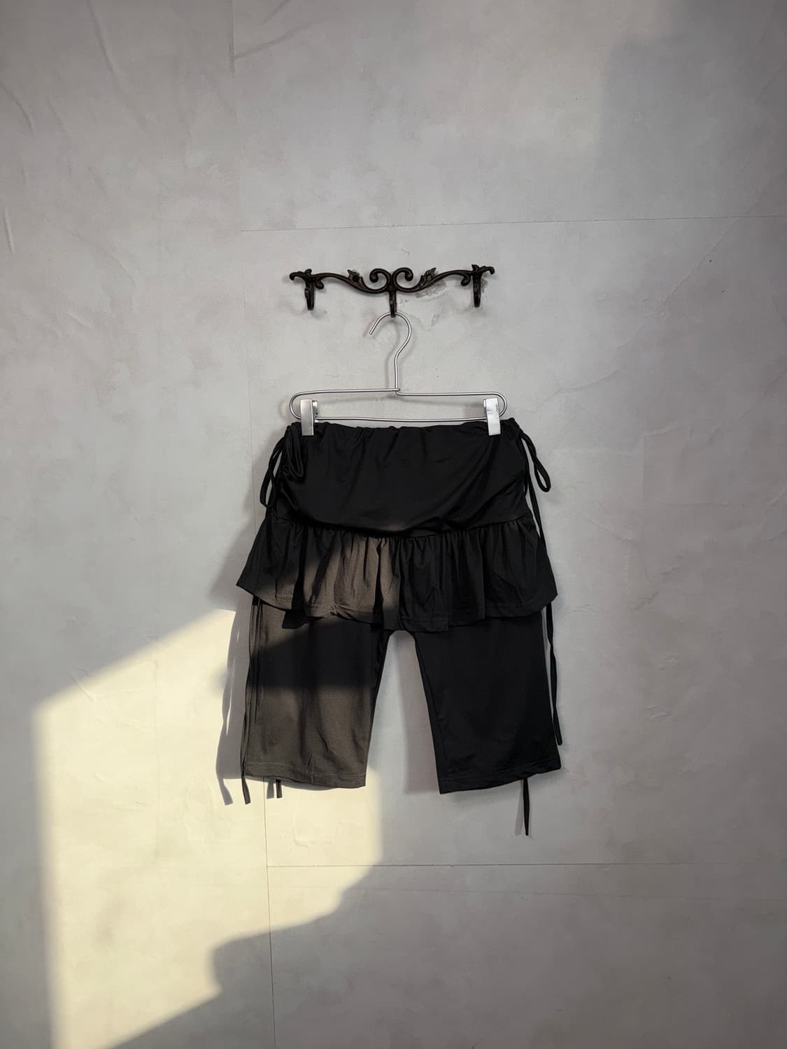 Charcoal biker shorts shirring sk/pt 상품이미지1