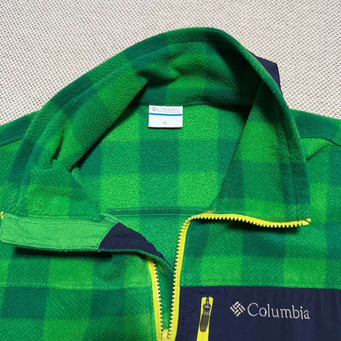 컬럼비아 체크 플리스 자켓 상품이미지2