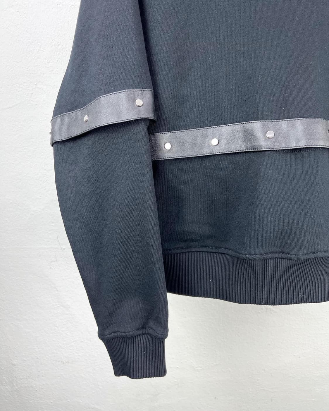 디젤 블랙 세퍼레이트 코튼 스웻셔츠 상품이미지3