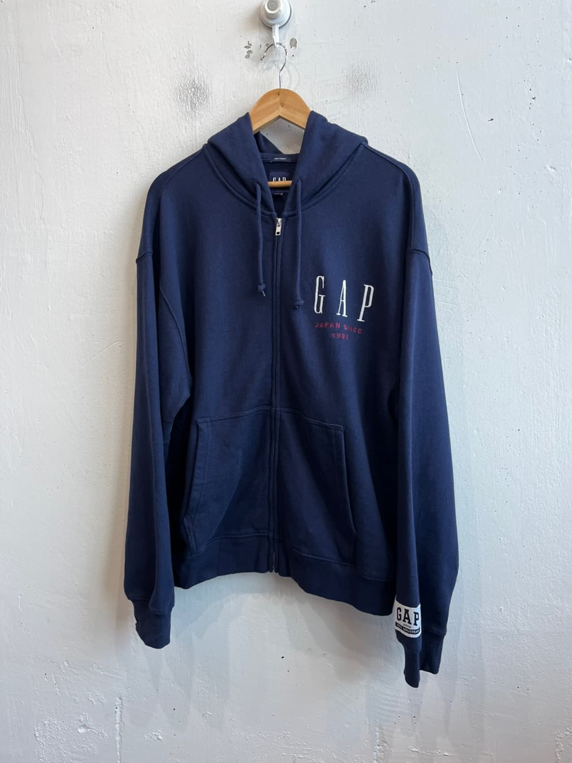 GAP 갭 재팬 30주년 후드집업 네이비 상품이미지2