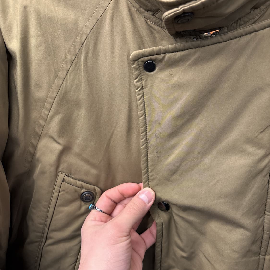 90s 크리스찬디올 밀리터리 덕다운 코튼 필드 파카 N168 상품이미지4