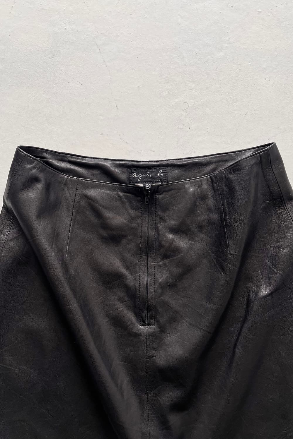 Agnes b Leather Skirt 상품이미지2