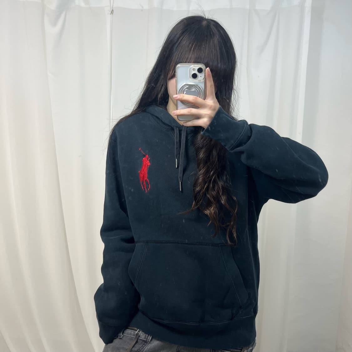 Polo Black Big Pony Hoodie 상품이미지1