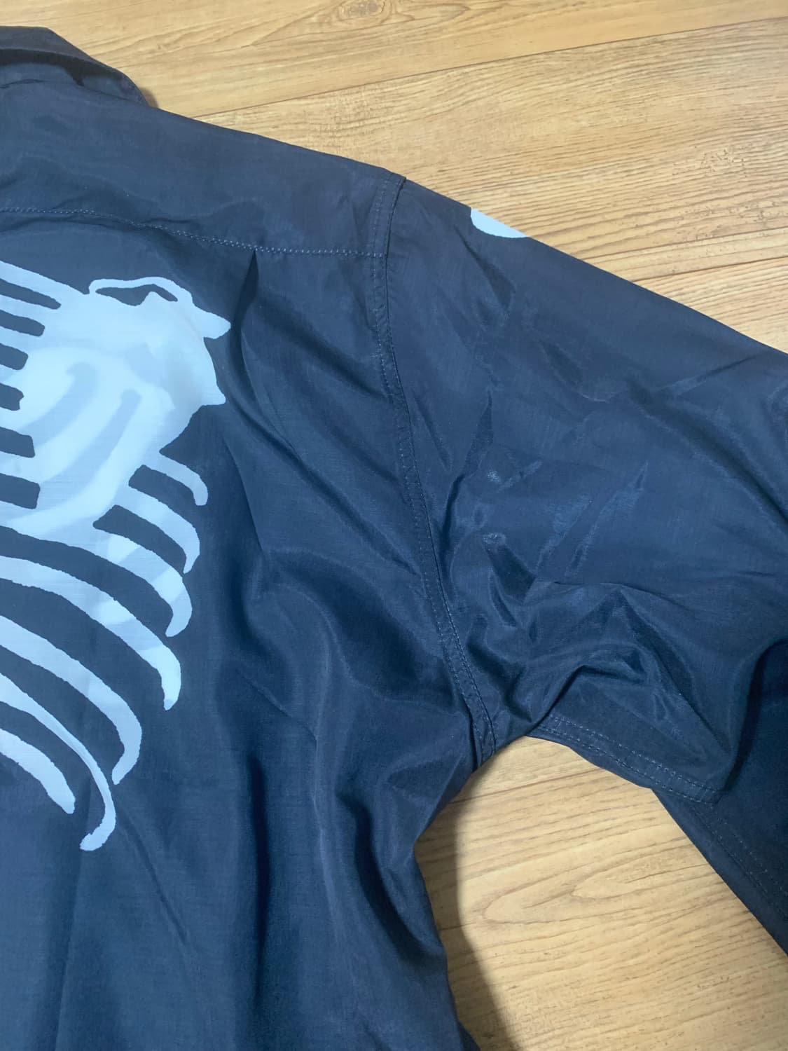 캐피탈 스켈레톤 롱슬리브 본 실크 큐브라셔츠 상품이미지5