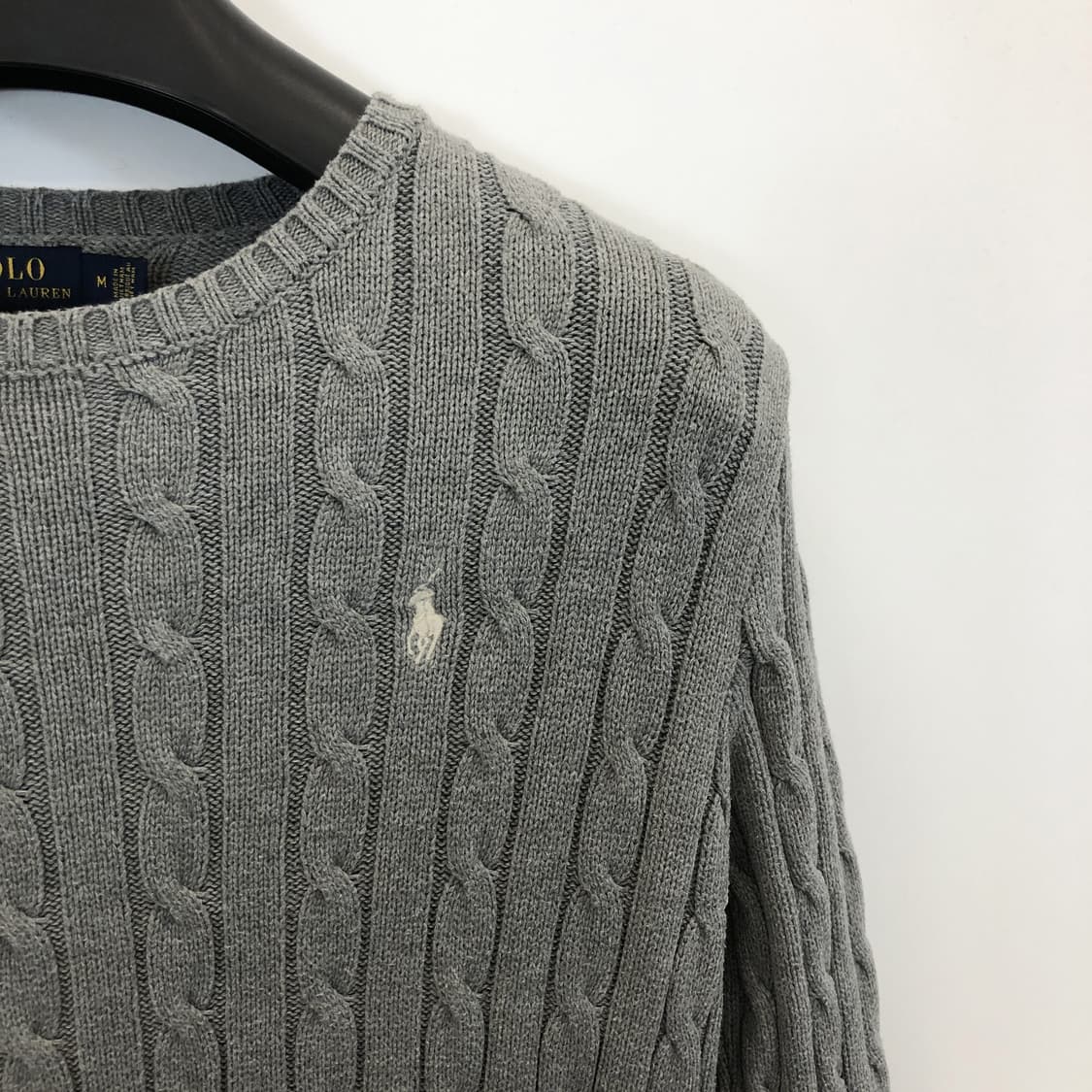 폴로 랄프로렌 화이트포니 케이블니트 M 상위라인  상품이미지2