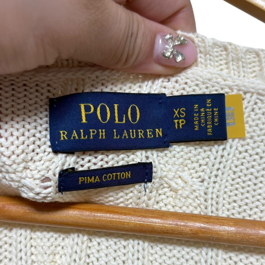 3776 폴로 랄프로렌 베이지 꽈베기 케이블니트 상품이미지4