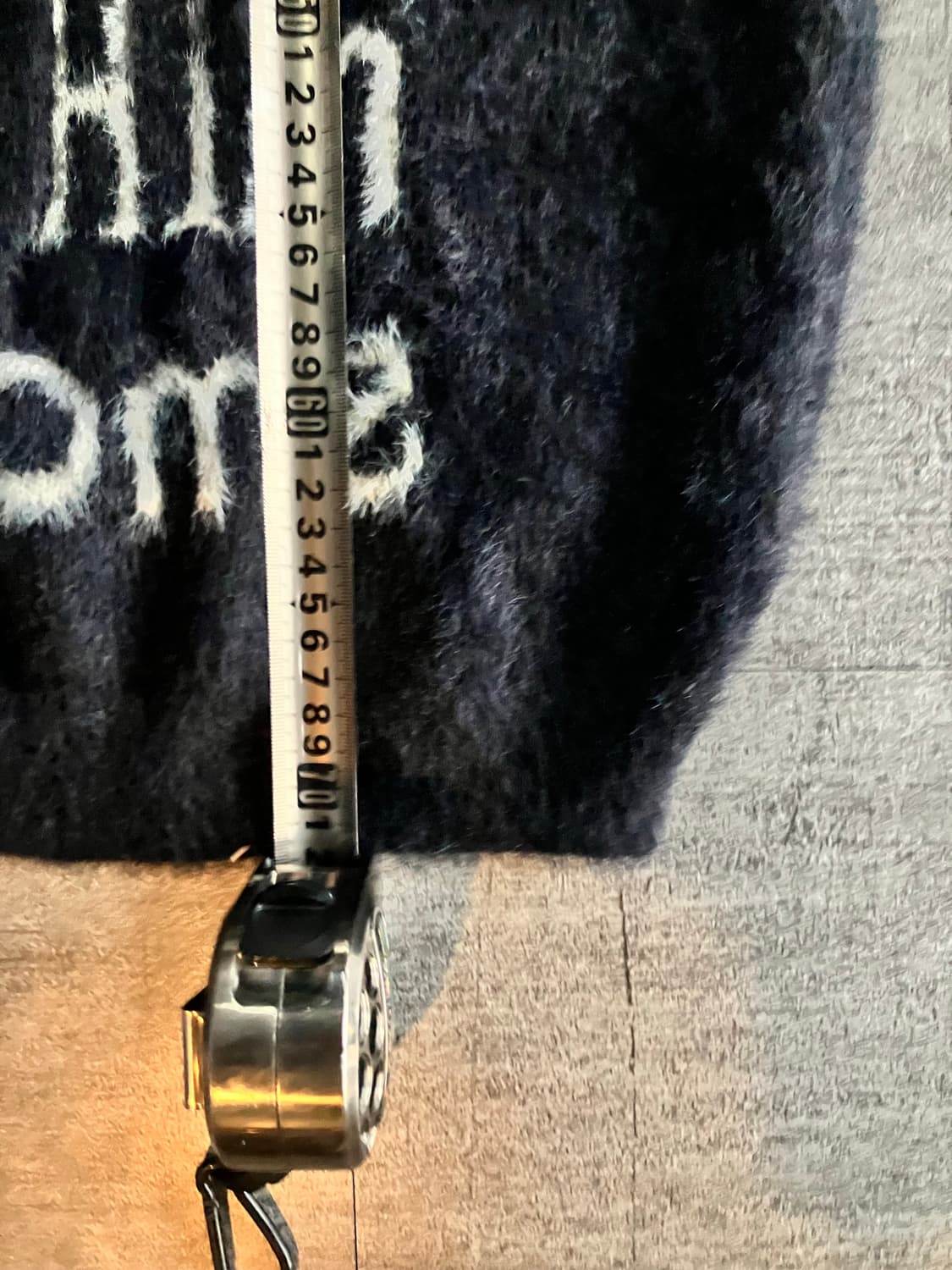 일본빈티지 Bkw 올드스쿨스트릿 혁오풍 레터링 앙고라폭닥니트 상품이미지3