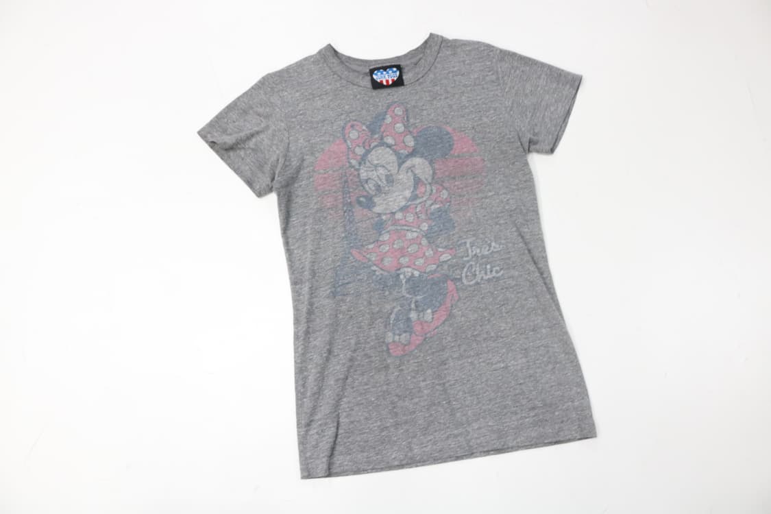 UNK FOOD 정크푸드 빈티지 미니마우스 트레 시크 그래픽 반팔티셔츠 상품이미지3