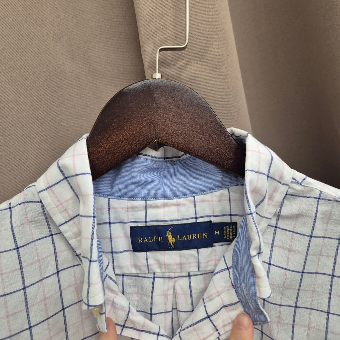 폴로 랄프로렌 태터솔 체크 셔츠 M 상품이미지3