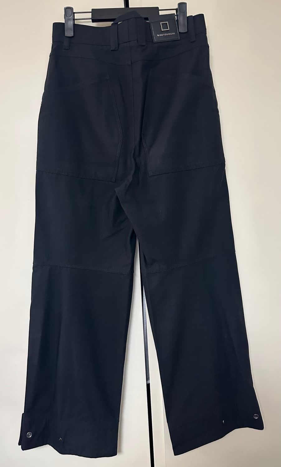 [46] 우영미 플랩 팬츠 블랙 상품이미지2