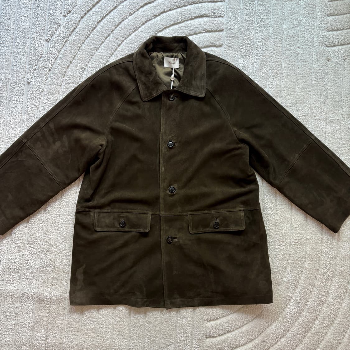 ribbonbit 리본빛 Nilson Suede Jacket 카키 상품이미지5