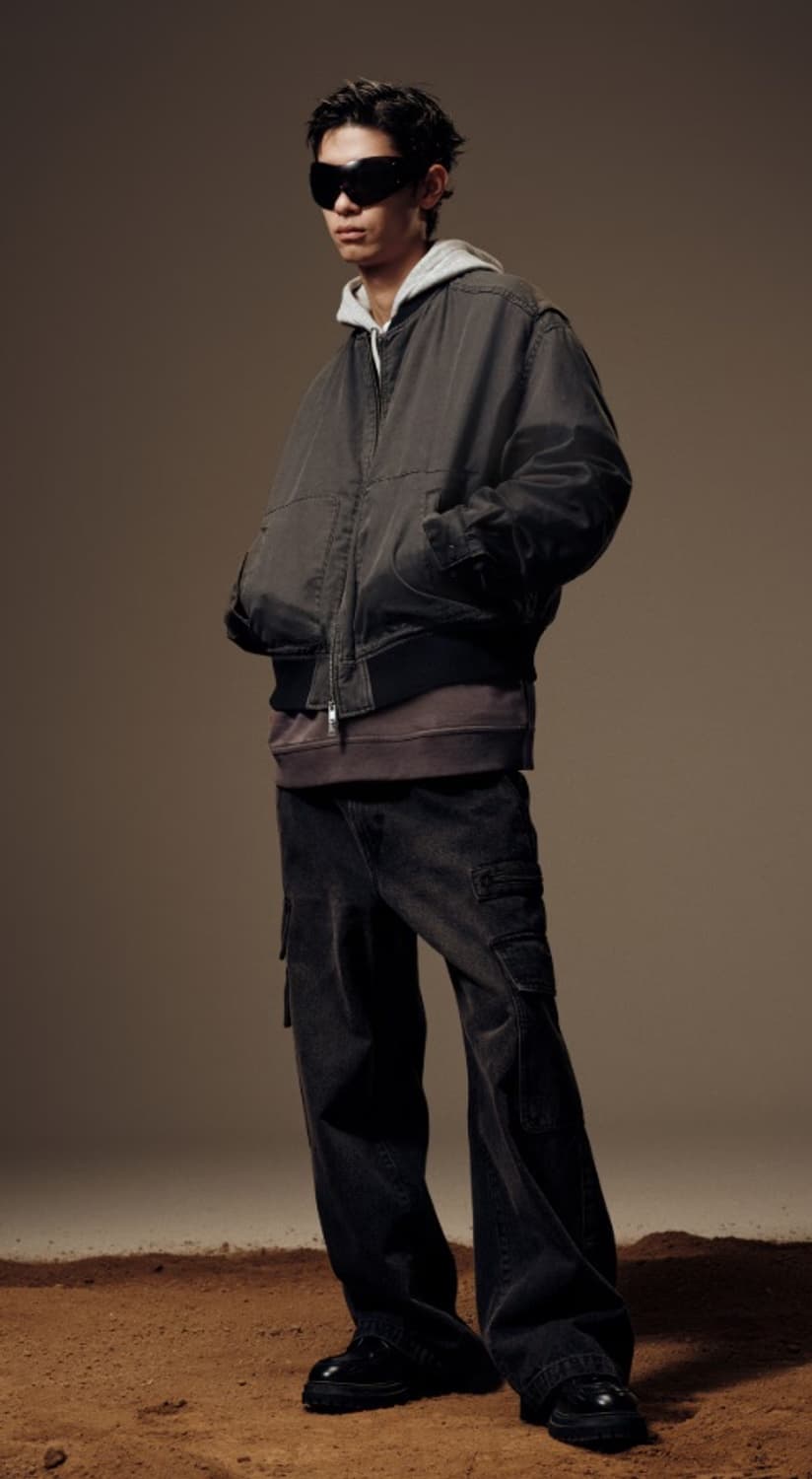 H&M 봄버 재킷 루즈핏 M사이즈 상품이미지3