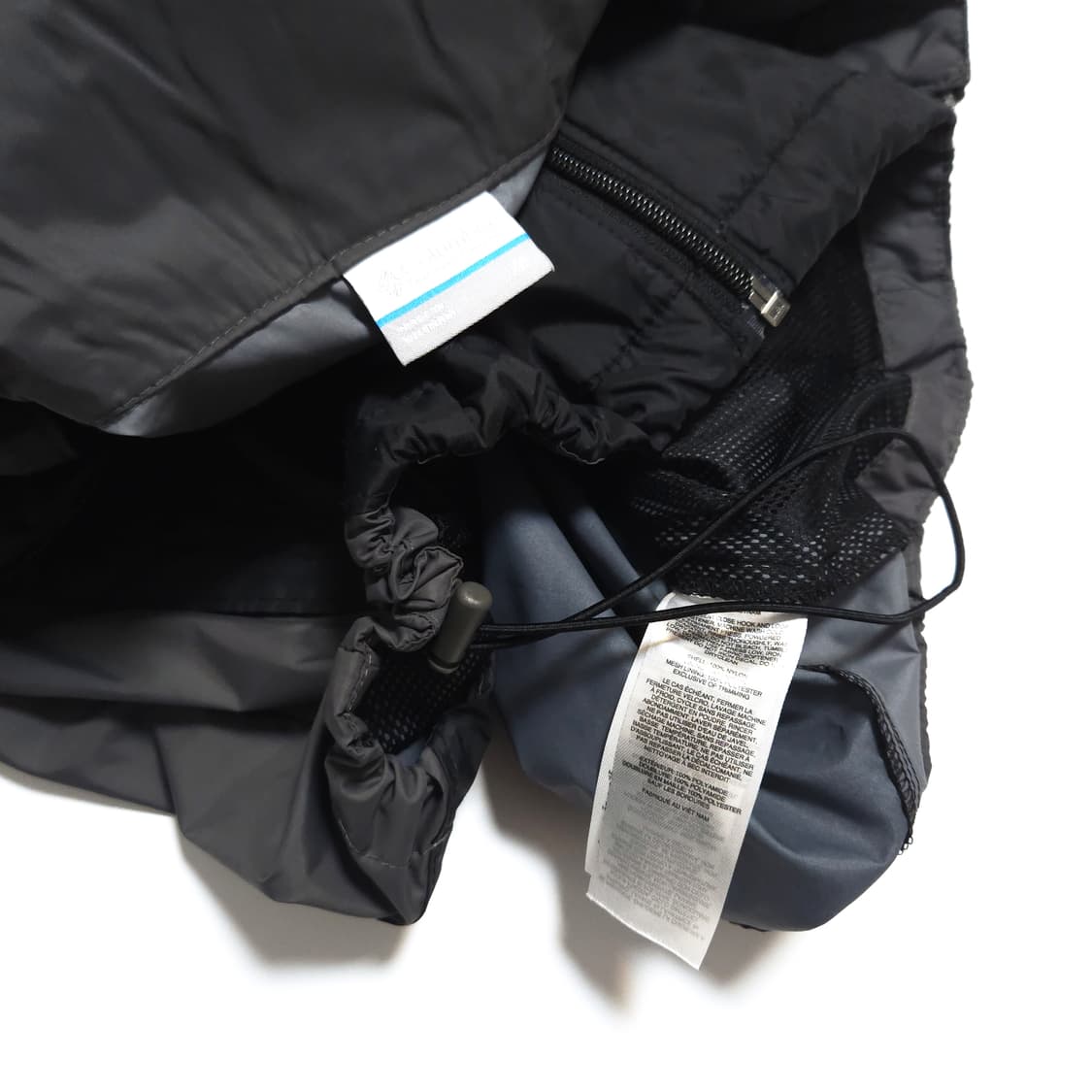 컬럼비아 나일론쉘 고프코어 바람막이 자켓 블랙그레이 상품이미지6