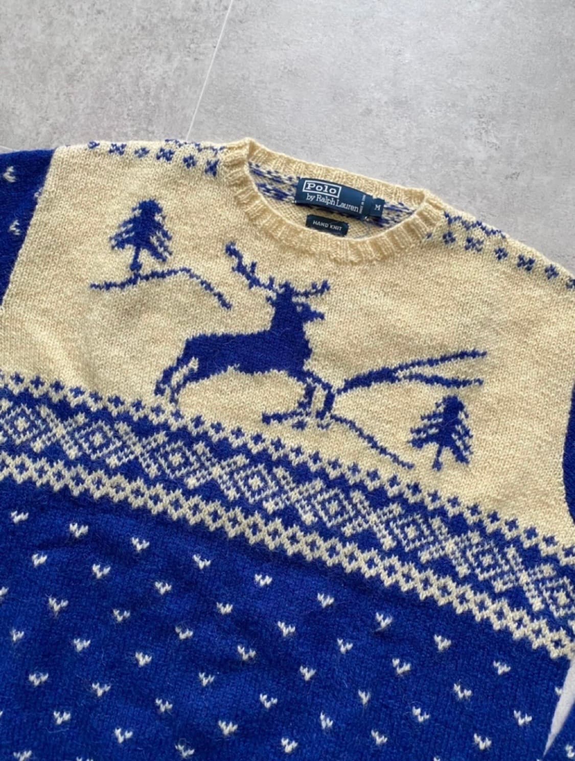 90's 폴로 랄프로렌 핸드니트 M(100-105) 상품이미지2