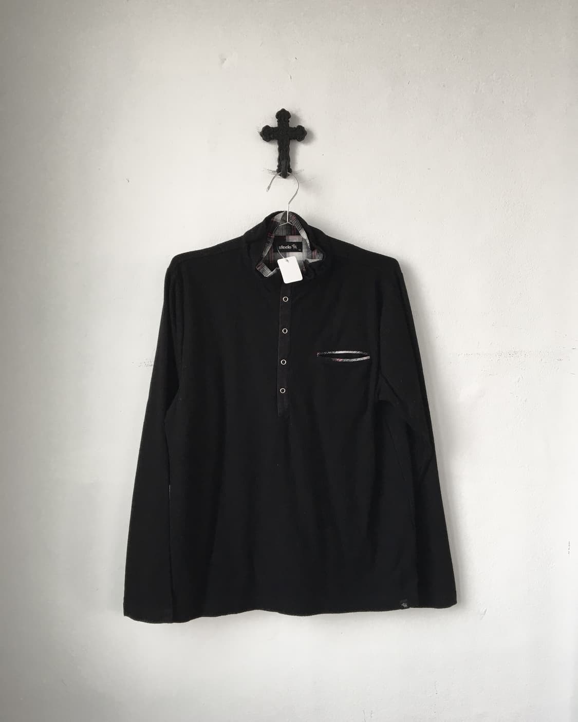 Layered point high neck ribbed sleeve 상품이미지2