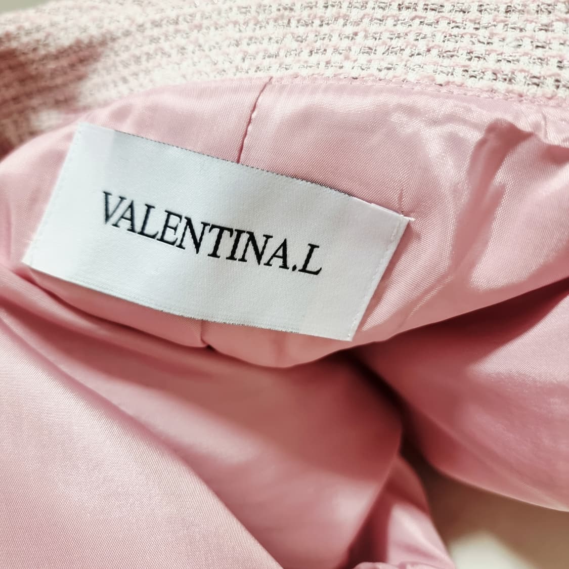 VALENTINA.L 발렌티나엘 트위드 코트형 원피스 (55) 상태최상 상품이미지7