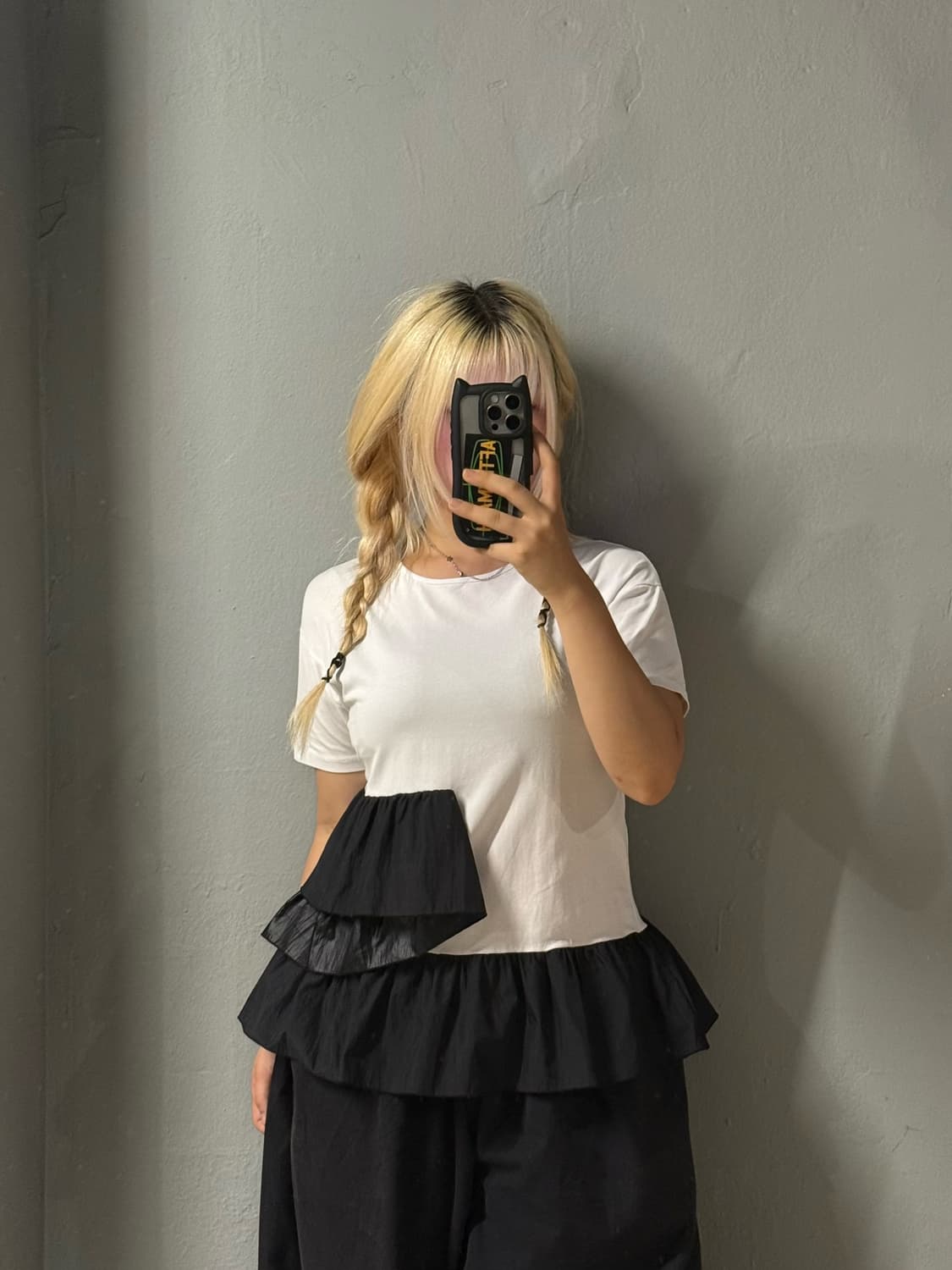 frill layered detail t-shirt 상품이미지3