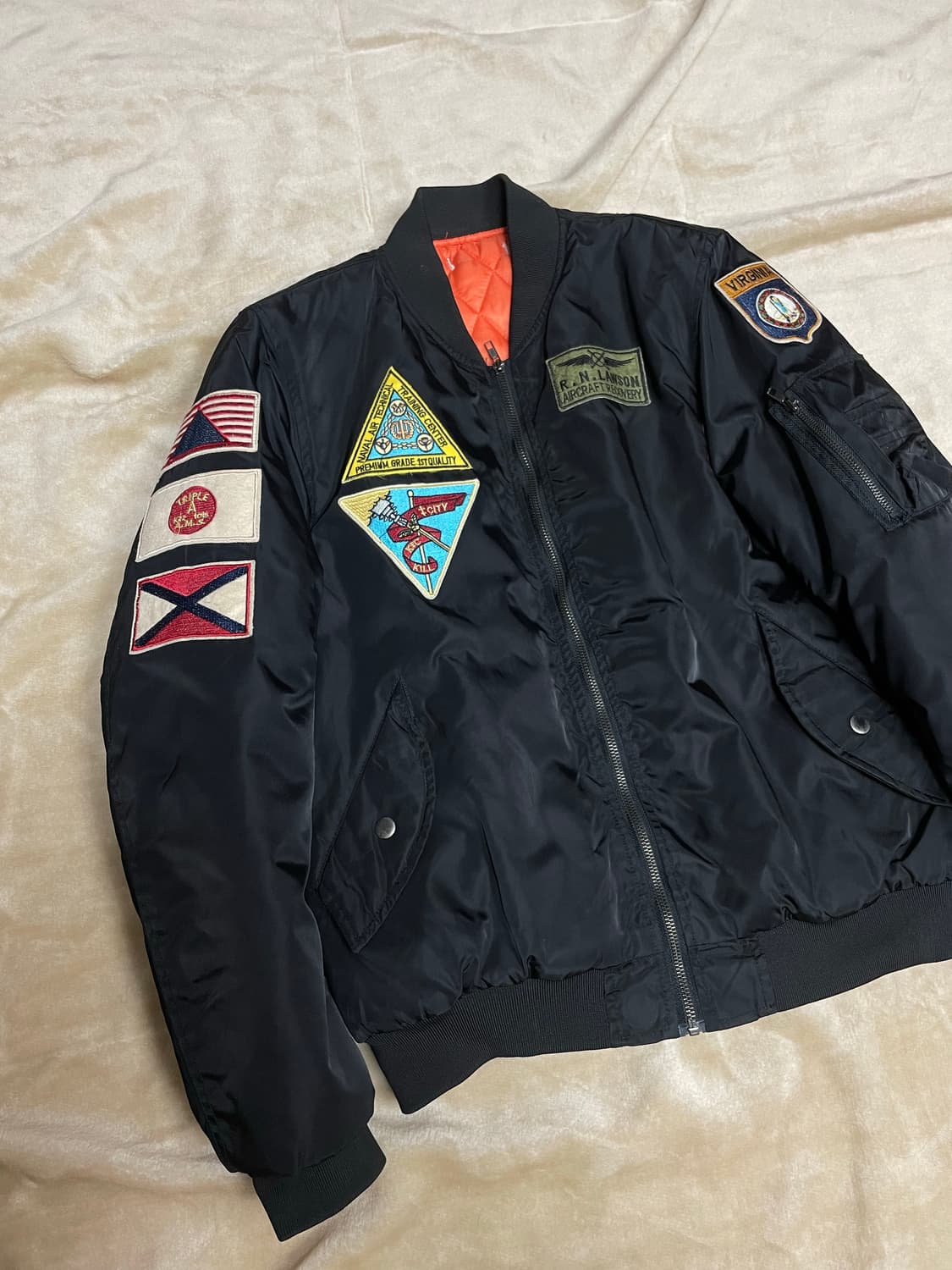 Patchwork MA-1 Jacket 상품이미지1