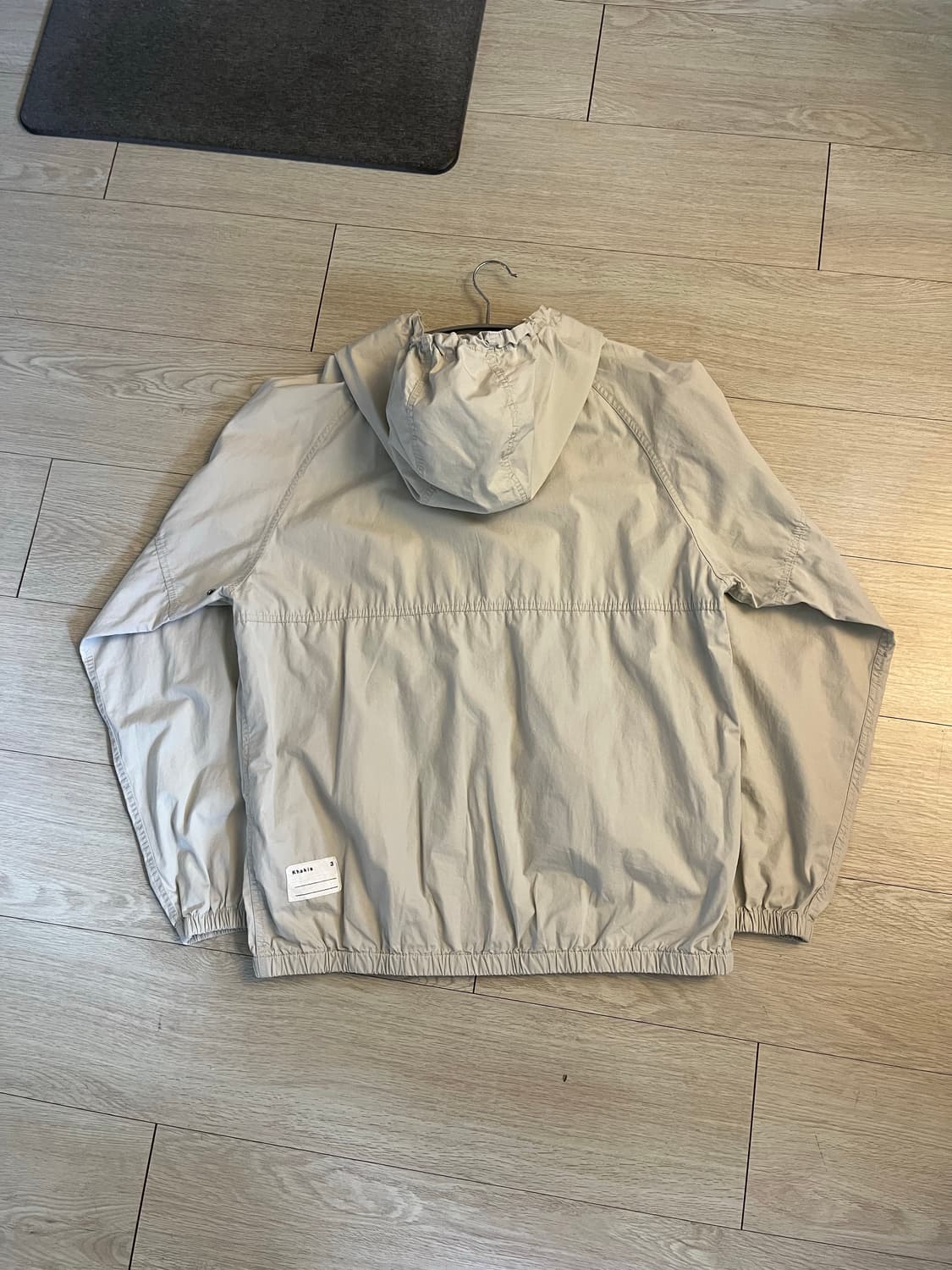 카키스 후디드 래글런 자켓 아이보리 상품이미지2