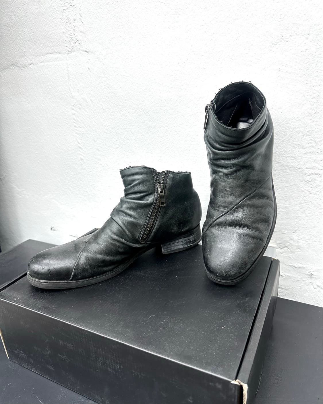 Schlussel drape ankle boots 상품이미지4