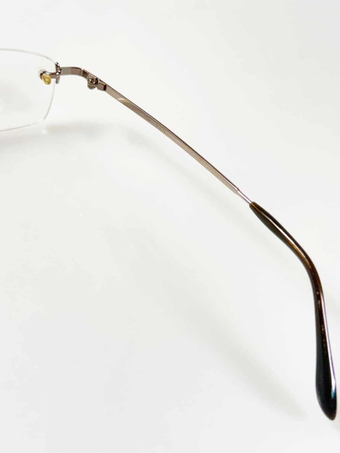 IGEN 다크실버 무테 스퀘어 메탈 프레임 빈티지 안경 상품이미지6