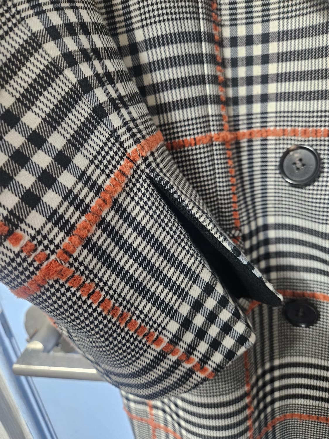 럭키슈에뜨 체크 더블 브레스트 자켓 상품이미지6