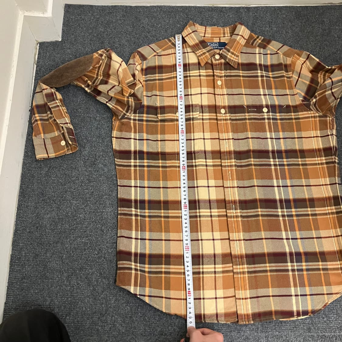 N202 폴로 체크 셔츠 팔꿈치패드 상품이미지6
