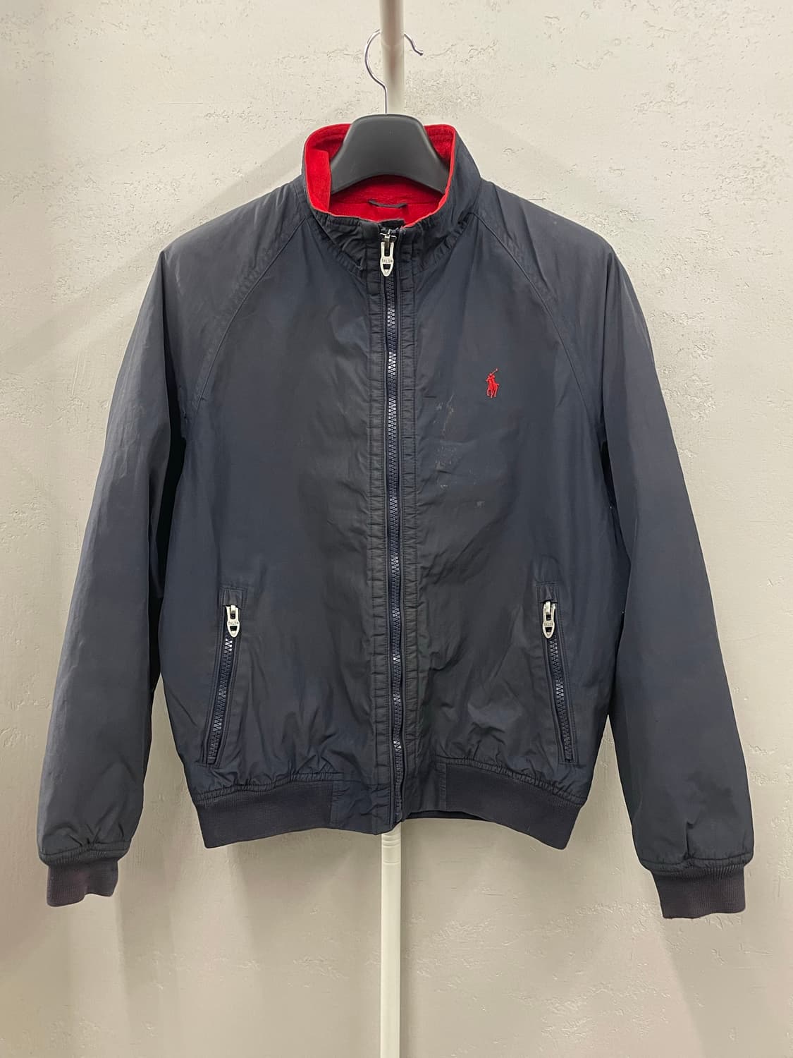 폴로 랄프로렌 네이비 나일론 쉘 자켓 탈론 지퍼 M 상품이미지2