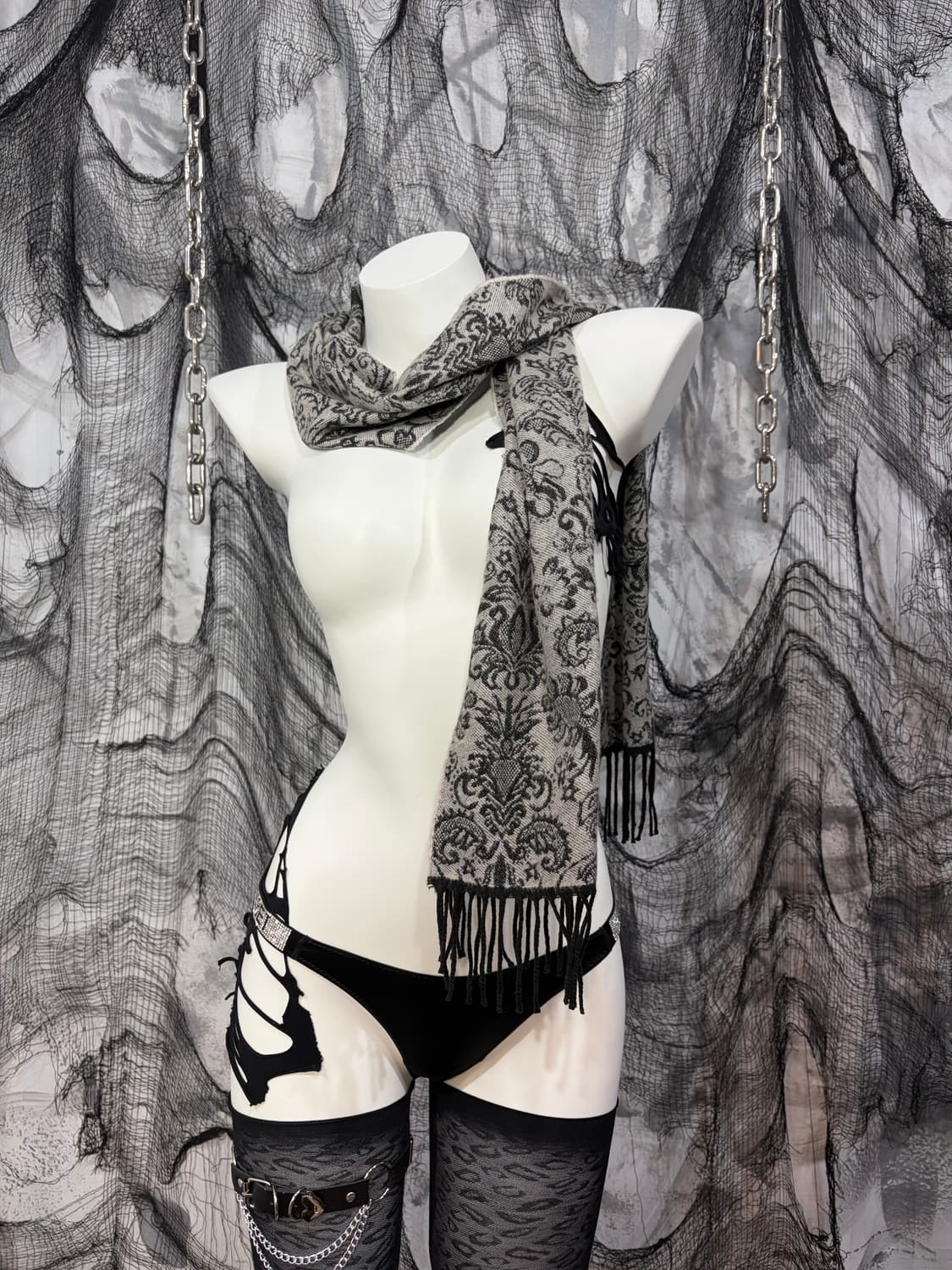 Oriental vtg scarf 상품이미지5