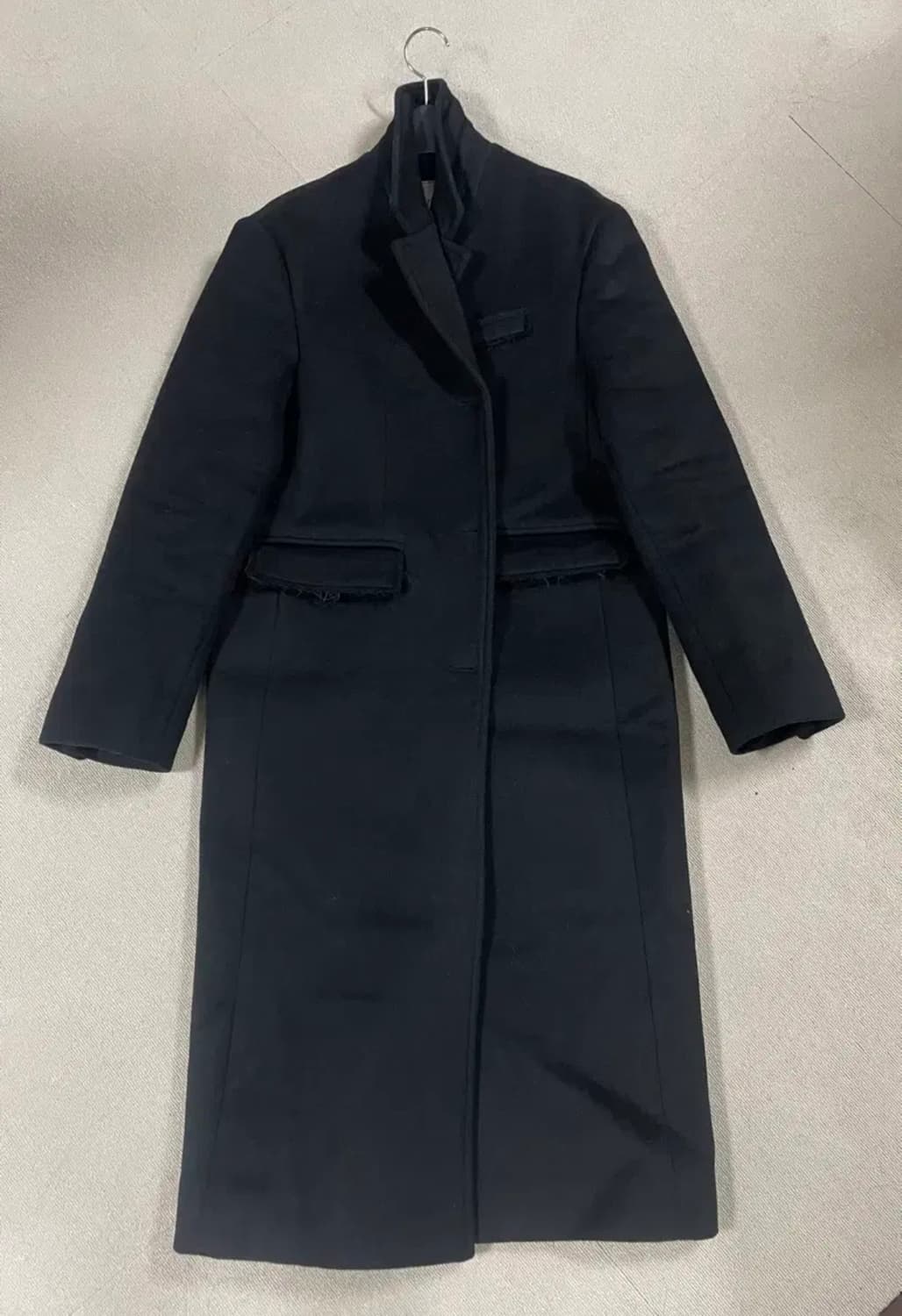 오데스 블랙 울 싱글코트 상품이미지4