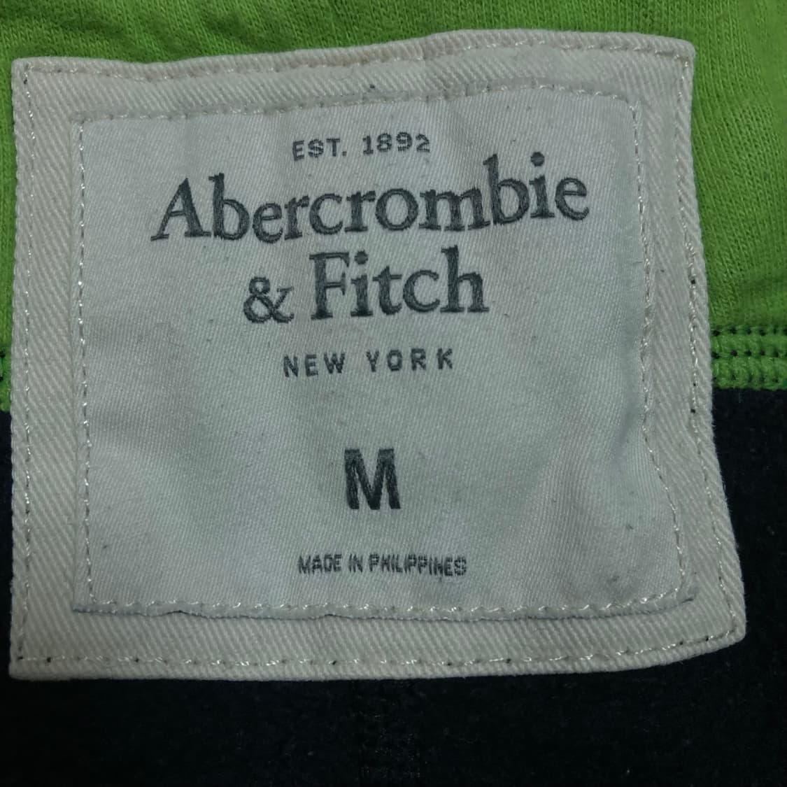 아베크롬비 y2k 스펠아웃 네이비 스웻 팬츠 상품이미지3