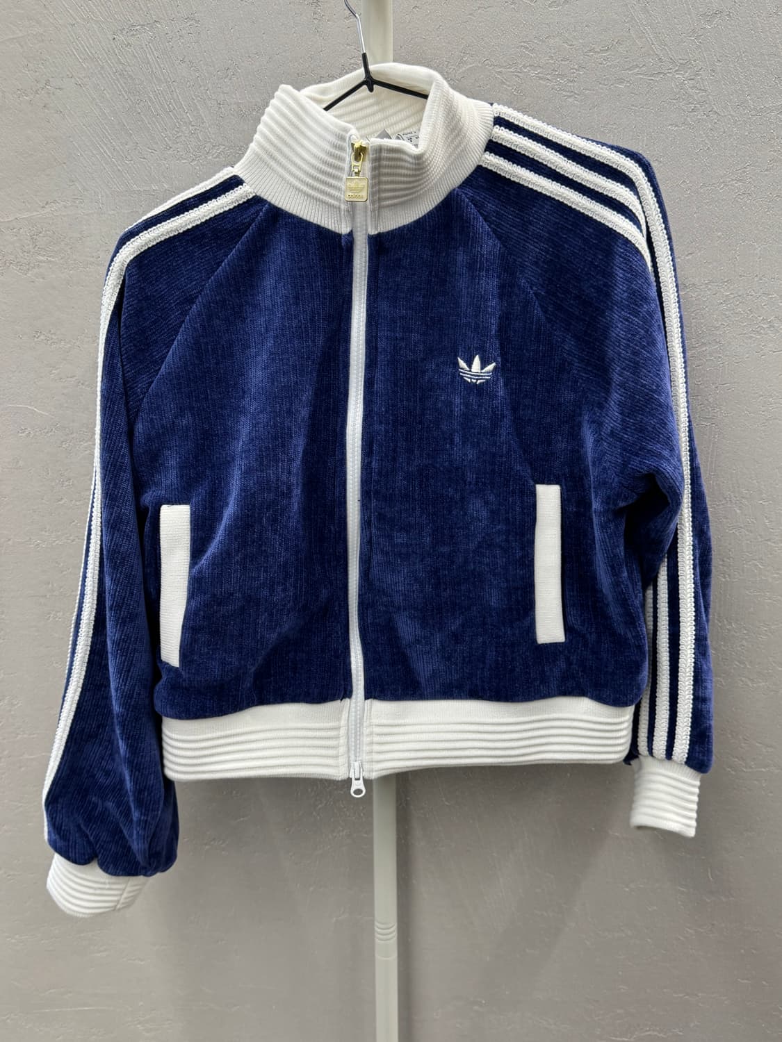 아디다스 벨벳 코듀로이 트랙탑 네이비 S 상품이미지2