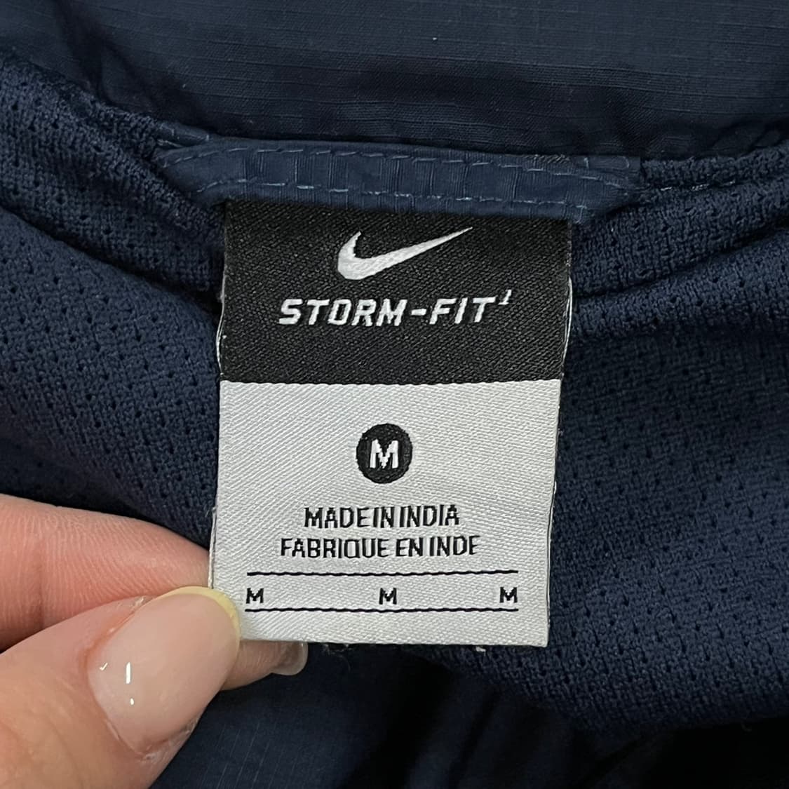 [정품/M] 나이키 아스날 바람막이 후드 네이비 b10 상품이미지5