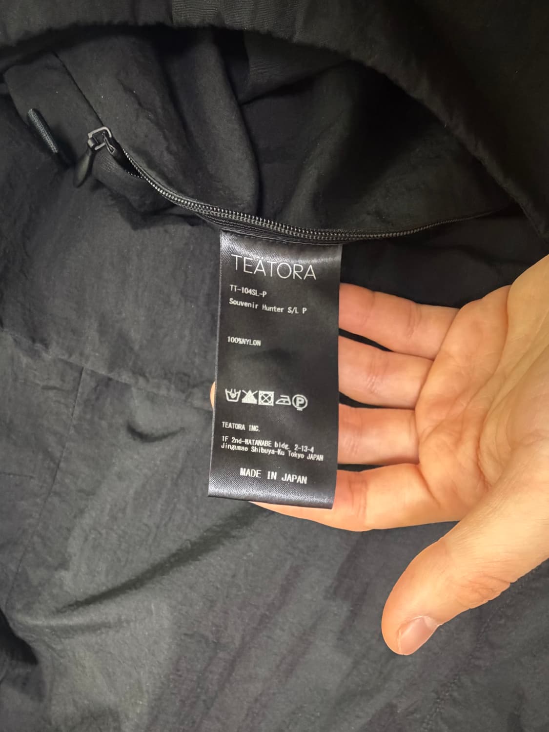 테아토라 수베니어 헌터 s/l 패커블 블랙 3사이즈 상품이미지4