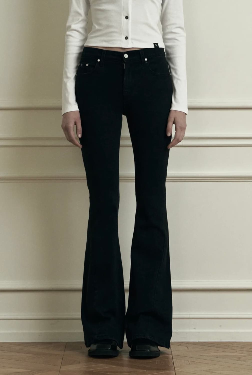 시너진 플레인 데님 블랙 팬츠s 상품이미지1