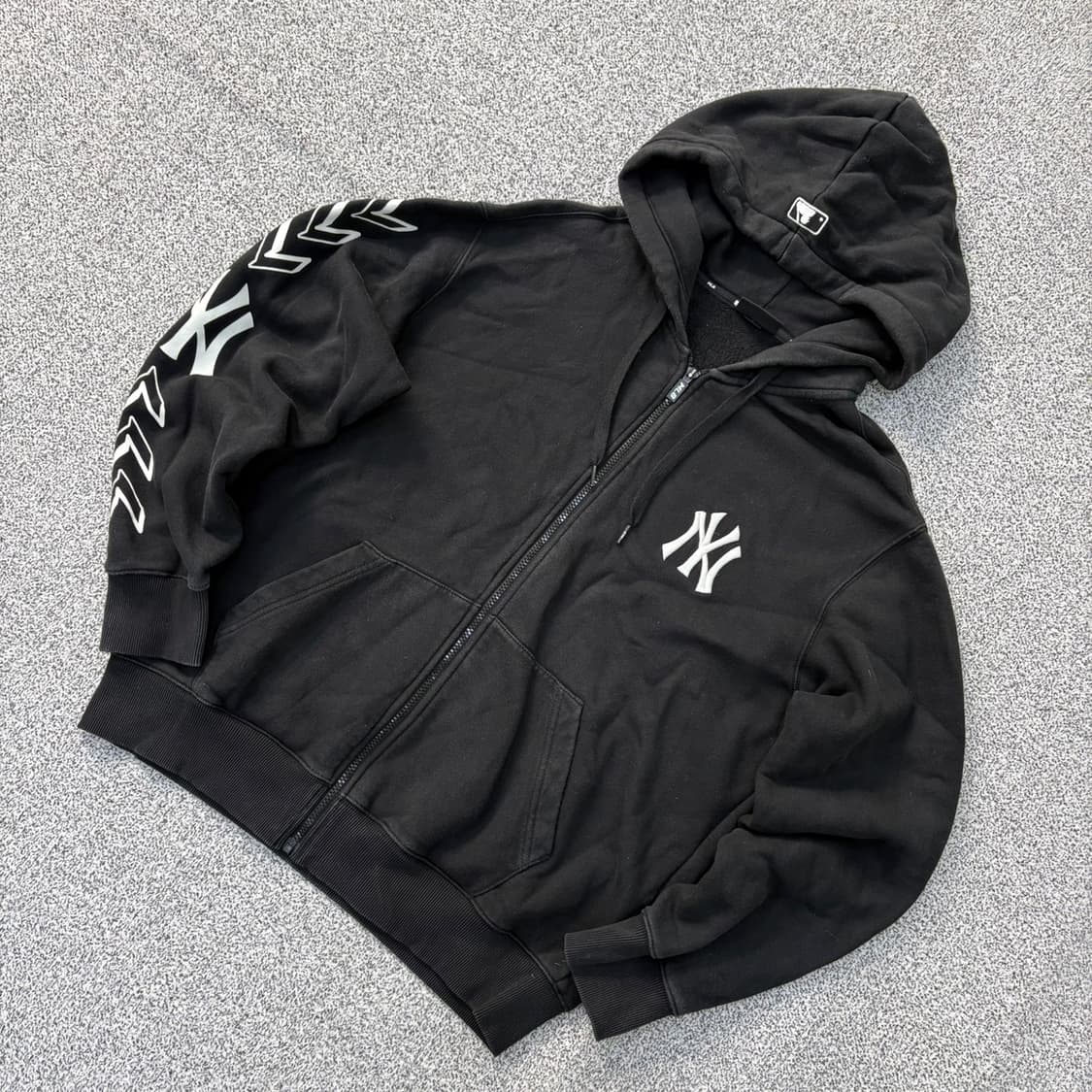 L MLB 기모 후드 집업 져지 자켓 0413J 상품이미지1