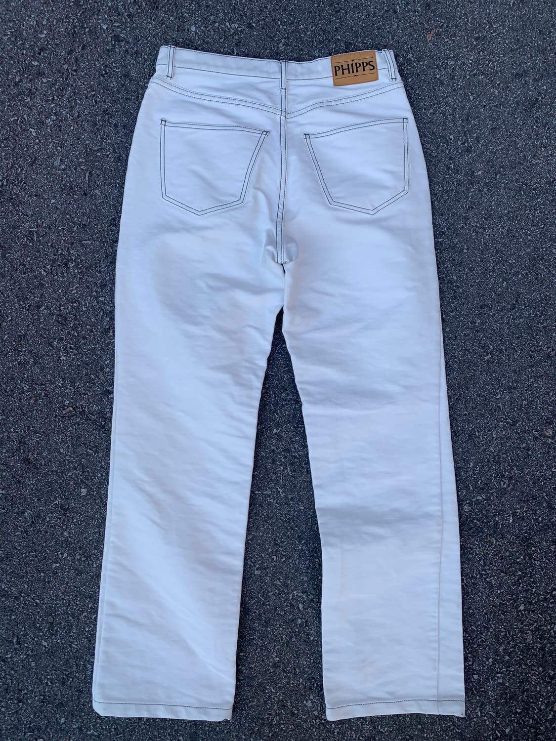 핍스 화이트 코튼 팬츠 상품이미지4