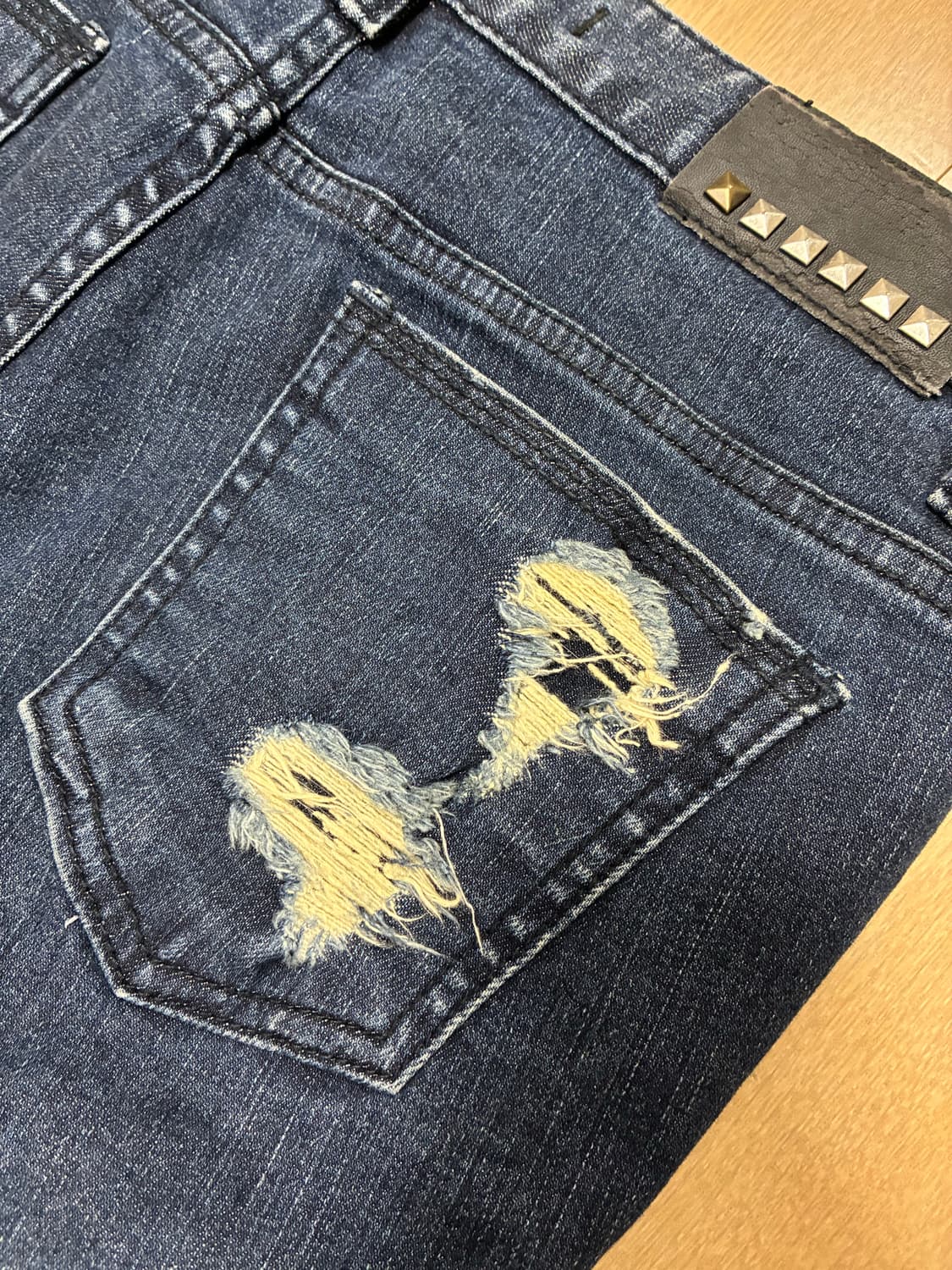 Selvage 디스트레스드 스키니진 펑크 락시크 상품이미지8