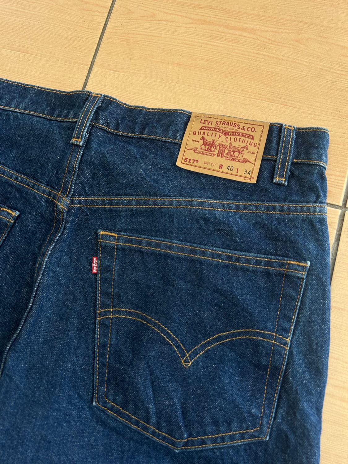 90‘s 리바이스517 부츠컷 진청 40Size 상품이미지7
