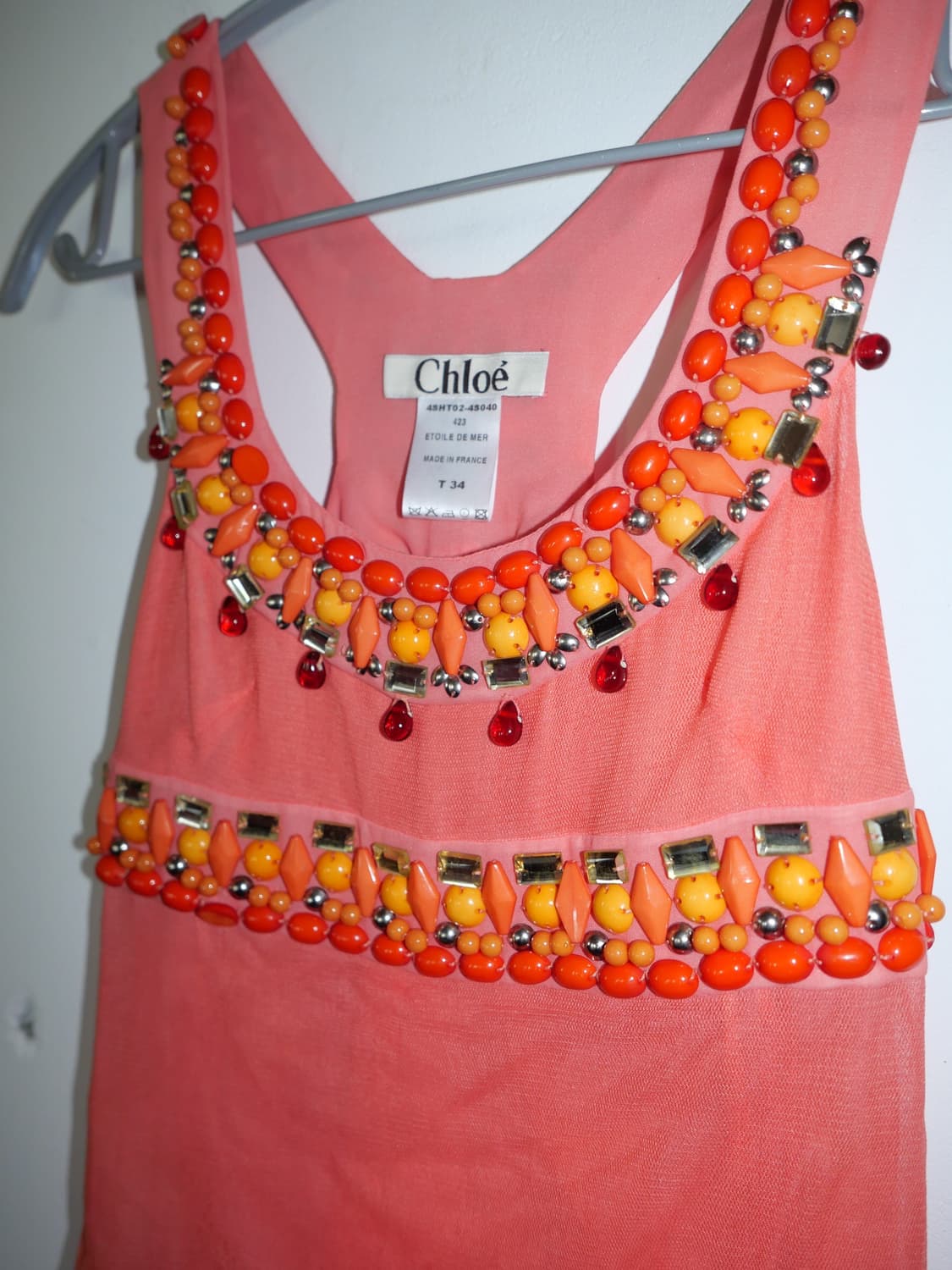 Chloé SS2004 Beaded Tank 상품이미지2