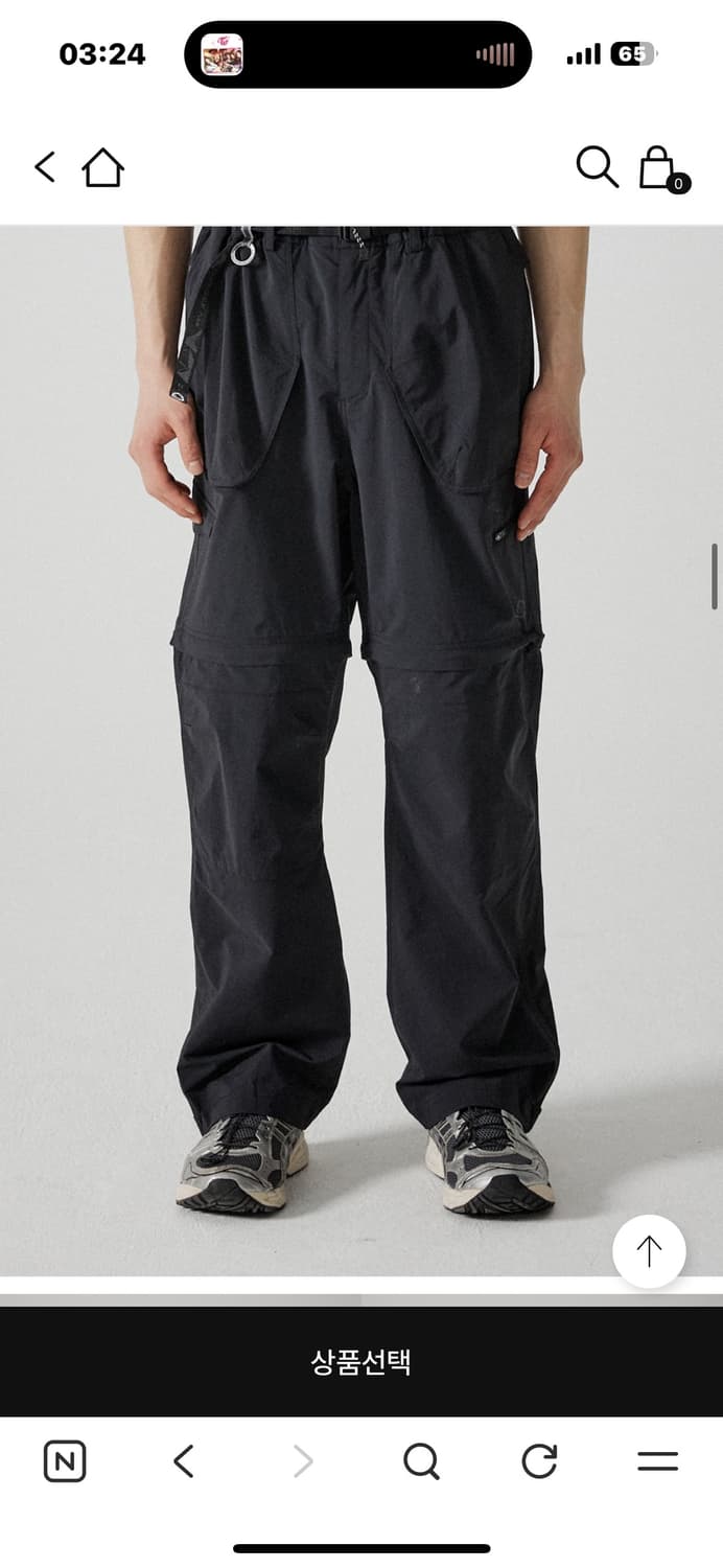 제로그램 루비콘 트레일하이커 팬츠 블랙 L 새상품급 상품이미지3