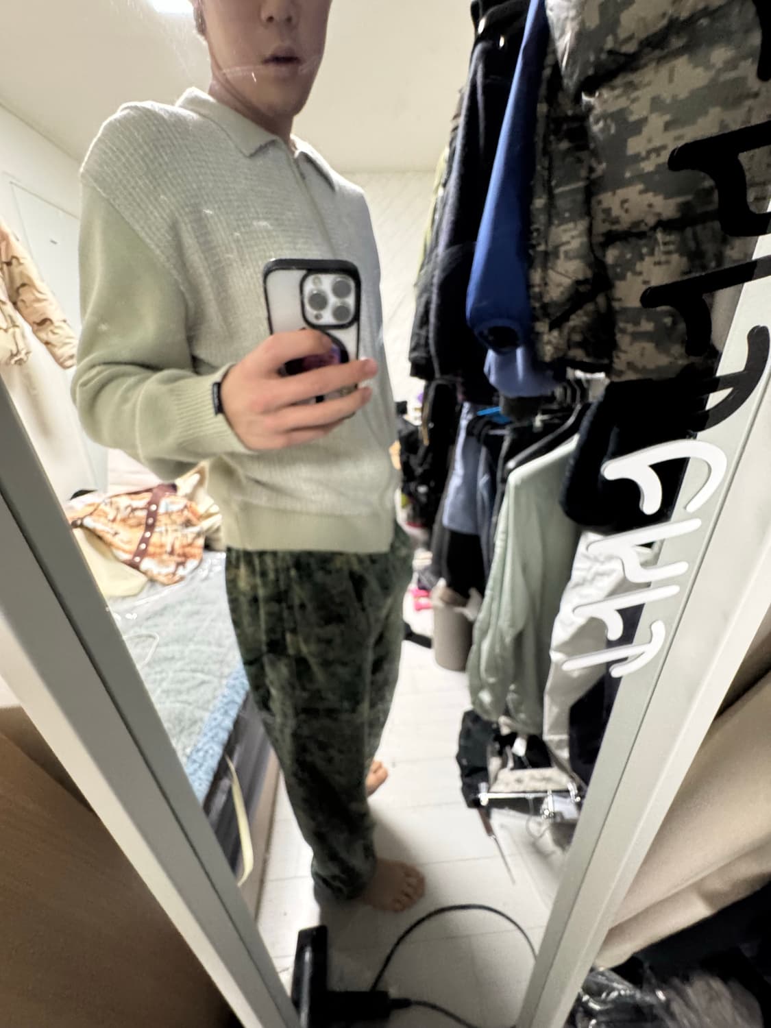 디스이즈네버댓 니트집업 상품이미지3